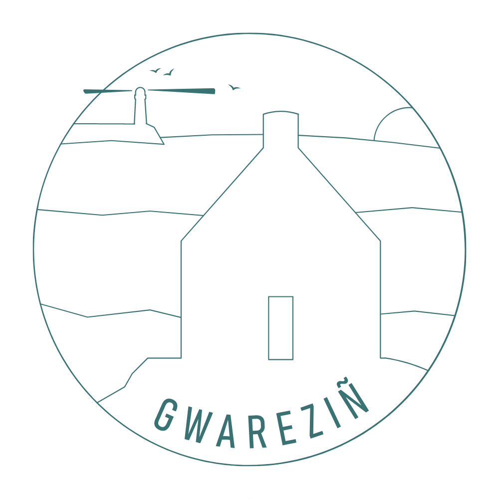 Logo Gwarezin Vert rond blanc